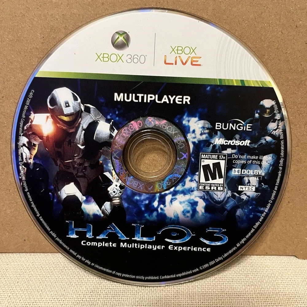 Halo 3 Xbox 360 2007 Video Game Disc Only